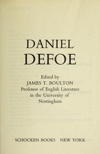 Daniel Defoe