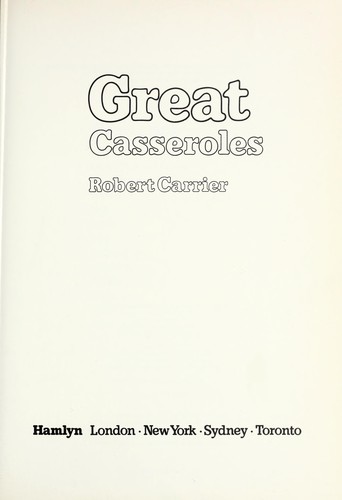 Great casseroles