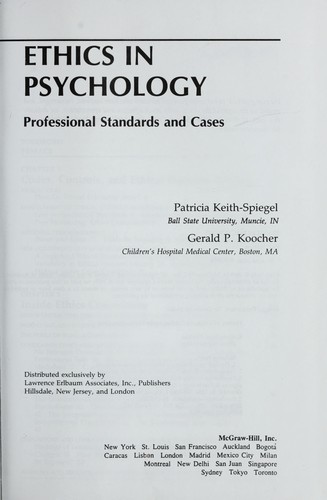 Ethics in psychology