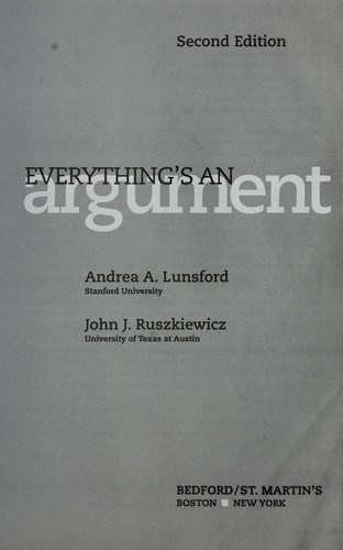 Everything's an argument