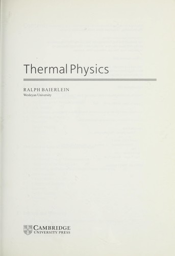 Thermal physics