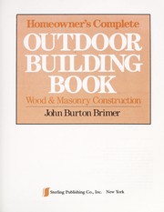 Homeowner's complete outdoor building book