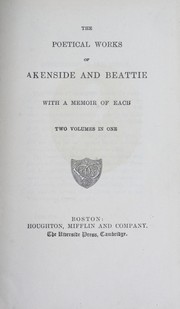 The poetical works of Akenside and Beattie