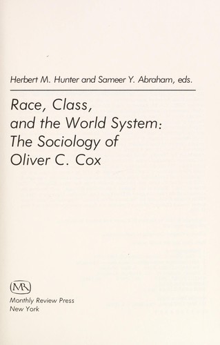 Race, class, and the world system