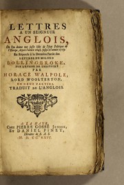 Lettres a un seigneur anglois, ou l'on donne une juste idée de l'etat politique de l'Europe, depuis l'année 1648. jusqu'a l'année 1713