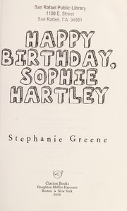Happy birthday, Sophie Hartley