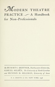 Modern theatre practice