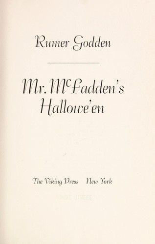 Mr. McFadden's Hallowe'en