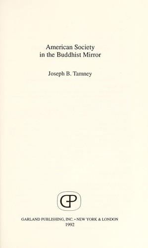 American society in the Buddhist mirror