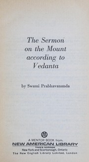 The sermon on the Mount according to Vedanta