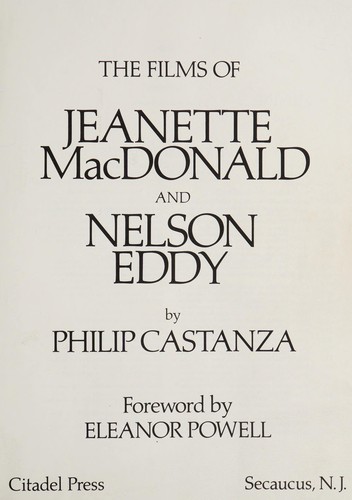 The films of Jeanette MacDonald and Nelson Eddy