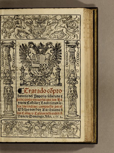 Tratado cõpro / batorio del Imperio soberano y / principado vniuersal que los Re / yes de Castilla y Leon tienen so / bre las indias