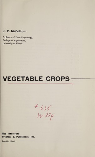 Producing vegetable crops
