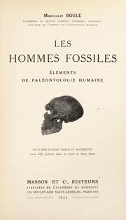 Les hommes fossiles