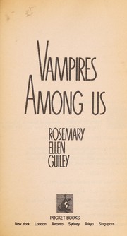 Vampires among us
