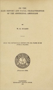 On the race history and facial characteristics of the aboriginal Americans