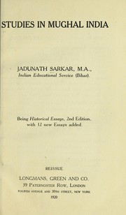 Studies in Mughal India