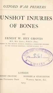 Gunshot injuries of bones