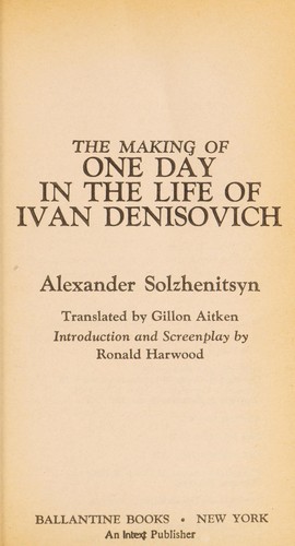 The making of One day in the life of Ivan Denisovich