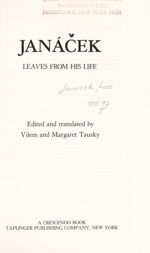 Janáček, leaves from his life