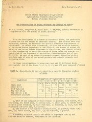The digestibility of animal products and cereals by minks