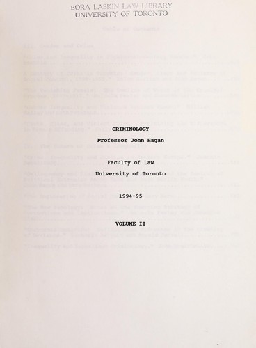 Criminology