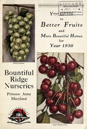 Your guide to better fruits and more beautiful homes for 1930