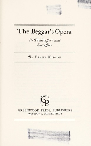 The beggar's opera