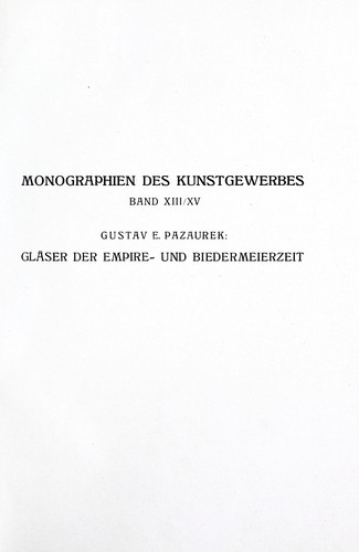 Gläser der Empire- und Biedermeierzeit