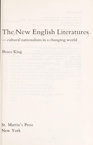 The new English literatures