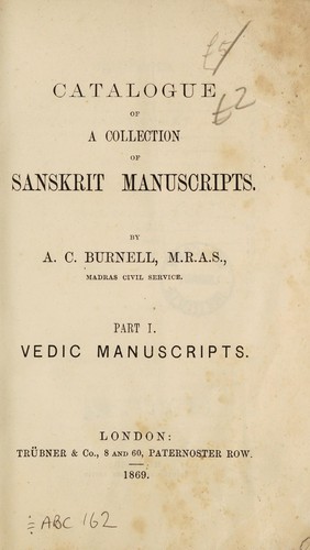Catalogue of a collection of Sanskrit manuscripts