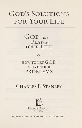 God's solutions for your life