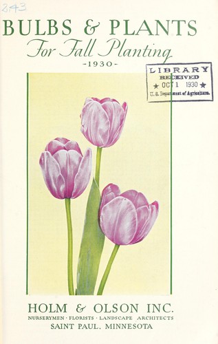 Bulbs and plants for fall planting
