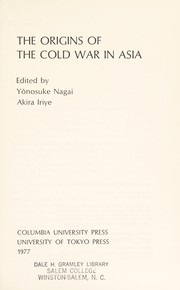 The Origins of the Cold War in Asia