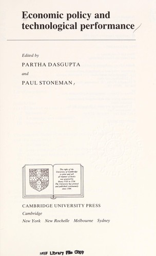 Economic policy and technological performance