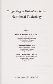 Nutritional toxicology