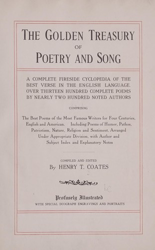 The golden treasury of poetry and song
