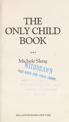 Only Child Book