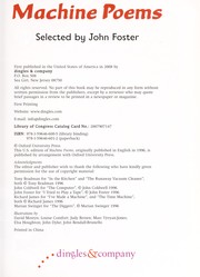 Machine poems & music poems
