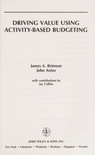 Driving value using activity-based budgeting