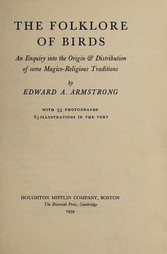 The folklore of birds