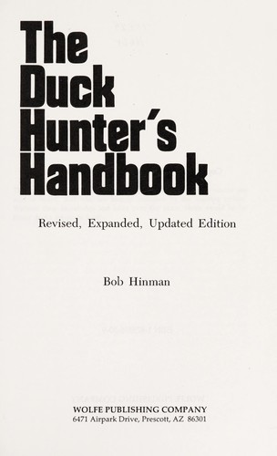 The duck hunter's handbook