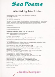 Sea poems & space poems