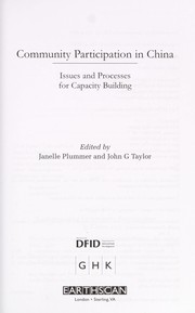 Community participation in China
