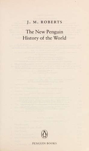The new Penguin history of the world