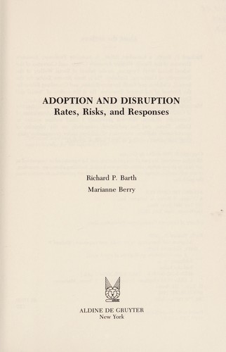 Adoption and disruption