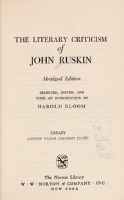 The literary criticism of John Ruskin