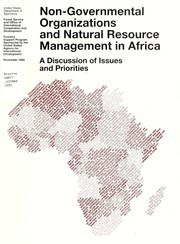 Non-governmental organizations and natural resource management in Africa