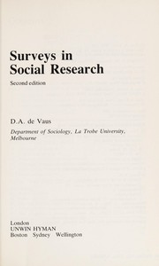 Surveys in social research
