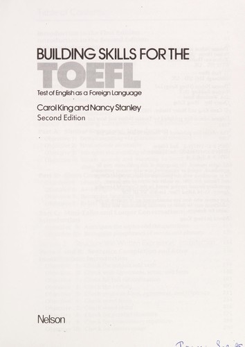 Building skills for the TOEFL